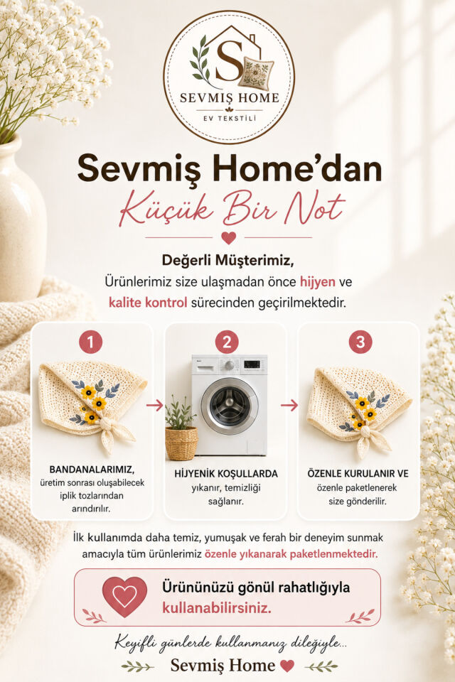2li Anne & Kız Örgü Bandana Kombini – Çiçek Motifli Saç Bandanası (Çocuk 4-12 Yaş) Mavi