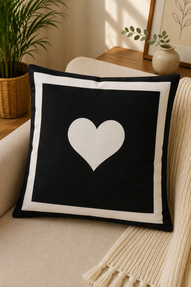 Dijital Baskılı Dekoratif Kırlent Kılıfı 43x43 cm – Modern Desenli Keten Dokulu Bej12