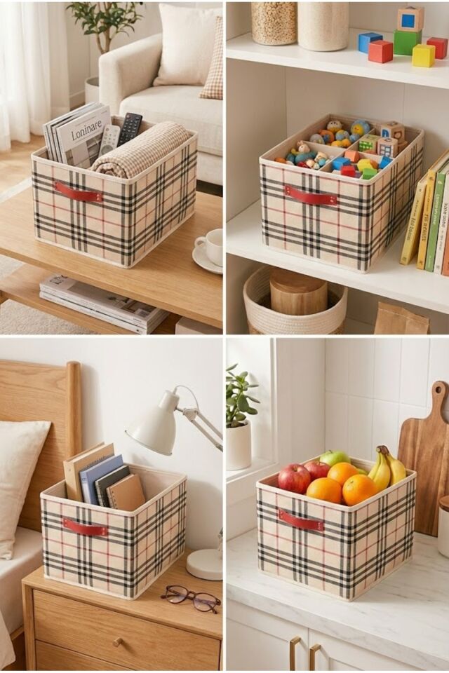 2 Adet Dolap Raf Düzenleyicisi Desenli KulpLu Organizer 45x24.20