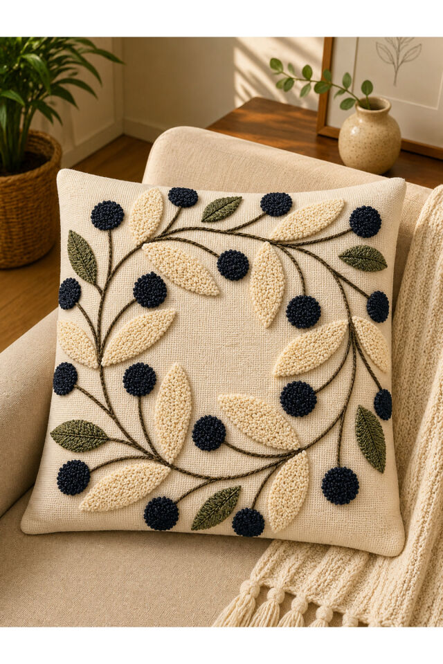 4 Adet Dijital Baskılı Kırlent Kılıfı 43x43 cm – Renkli Modern Dekoratif Yastık Kılıfı Seti